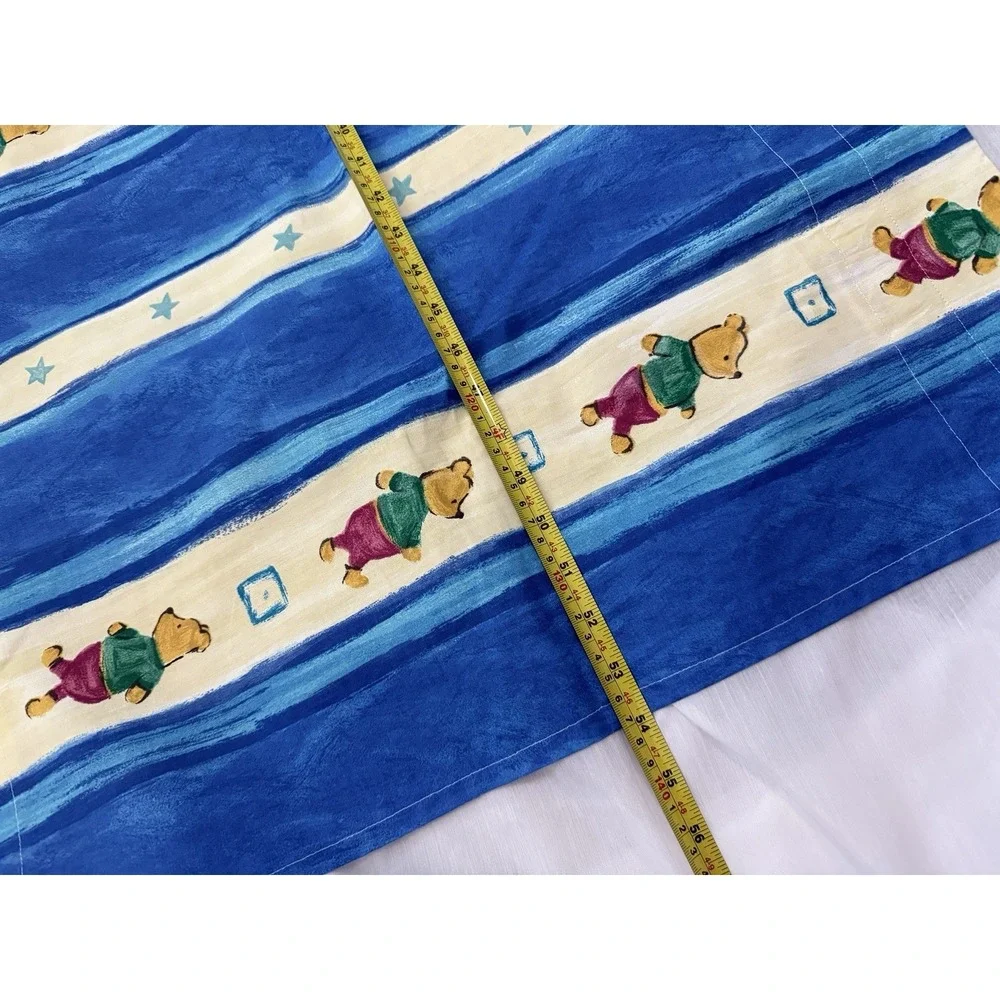 New Disney Winnie The Pooh Handmade Graphic Print Curtain Valance Nursery 54x24